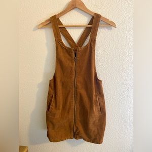 Forever 21 Zip Up Corduroy Mini Dress